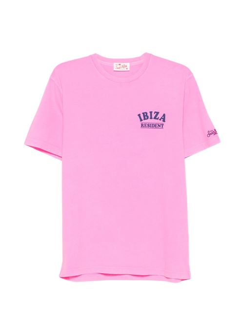 T-shirt uomo MC2 Saint Barth Portland rosa stampa Snoopy MC2 SAINT BARTH | PORTLAND00315L